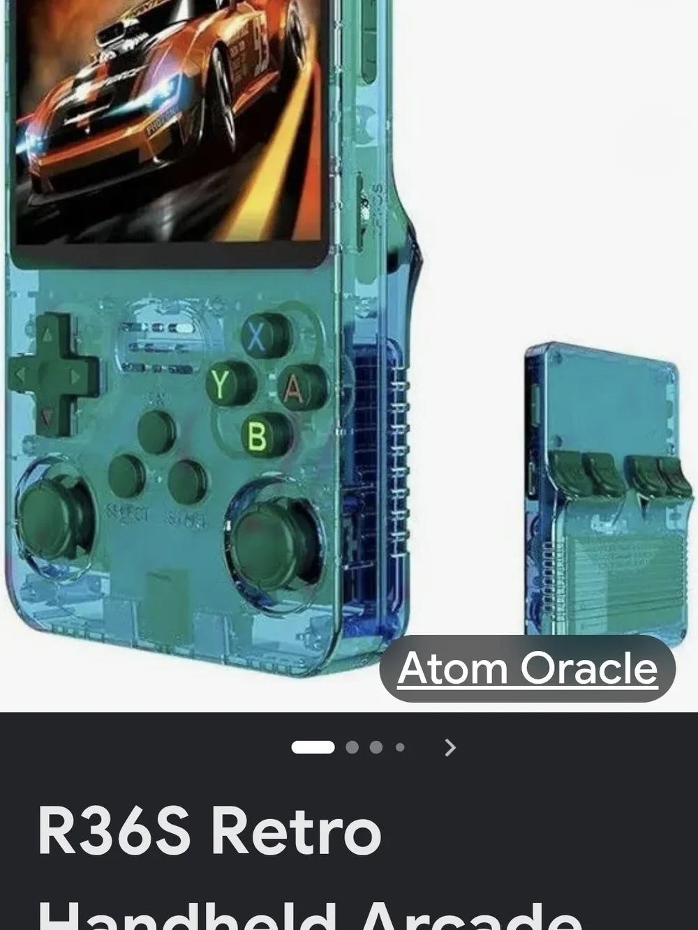 R36S Handheld Video Game Console 64GB, USB-C Charging Compact Gaming Console